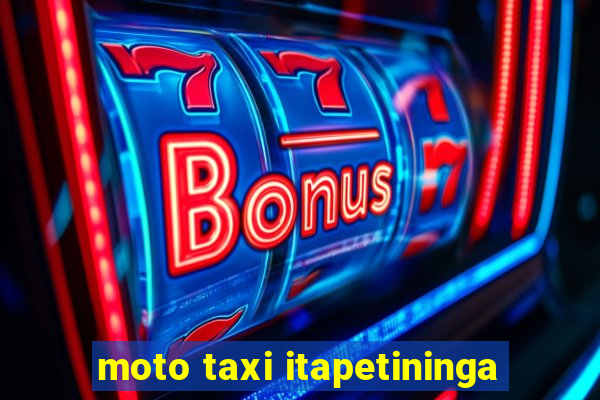 moto taxi itapetininga